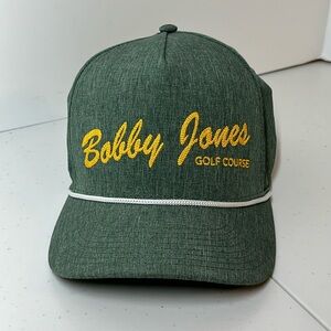 Bobby Jones Golf Course Buckhead Atlanta Georgia Rope SnapBack Pukka Hat, NWOT